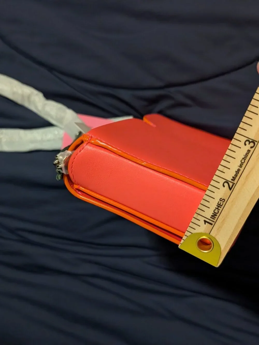 Kate Spade Nicola twistlock bag/chainwallet NWT Orange Gold Chain Strap